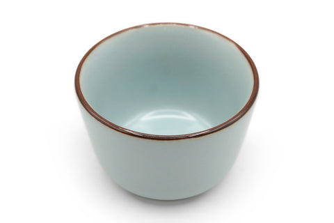 Celadon Brown Rim Cup # 95958