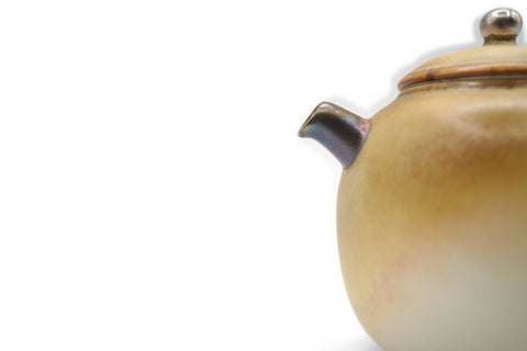 Olive-white Round Teapot # 96131