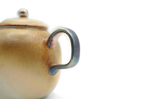 Olive-white Round Teapot # 96131