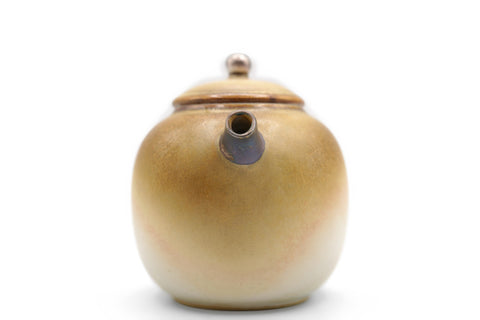 Olive-white Round Teapot # 96131