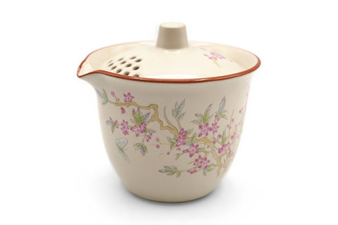 Leather Case Travel Set - Peach Blossom, with a Tea Caddy # 95932