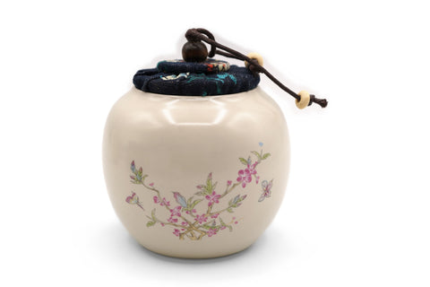 Leather Case Travel Set - Peach Blossom, with a Tea Caddy # 95932