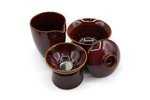 Tea Ceremony 10-Piece Set - Purple Kiln-Transformed (Gaiwan) # 96017