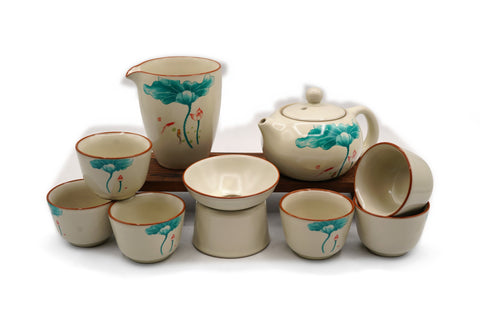 Tea Ceremony 10-Piece Set - Lotus (Teapot) # 96026