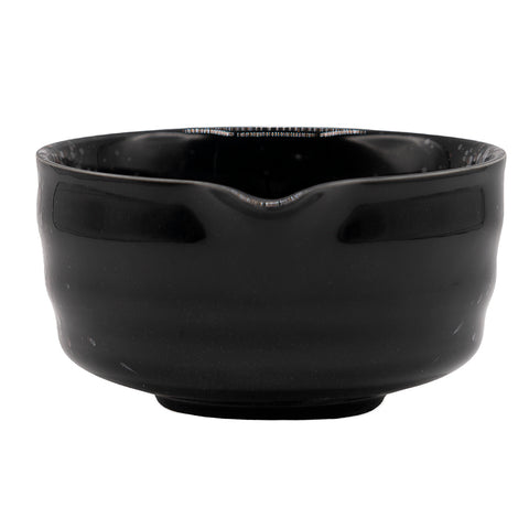 Black Glaze Katakuchi Matcha Bowl # 94732