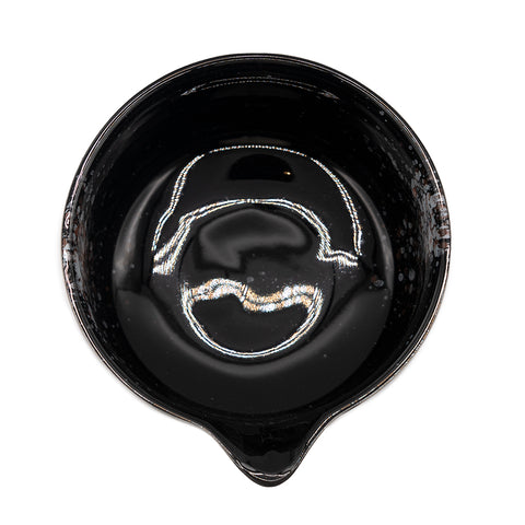 Black Glaze Katakuchi Matcha Bowl # 94732