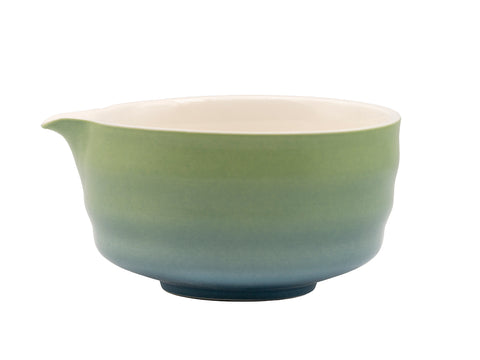 Gradient Green-Blue Katakuchi Matcha Bowl # 94735