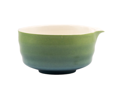 Gradient Green-Blue Katakuchi Matcha Bowl # 94735