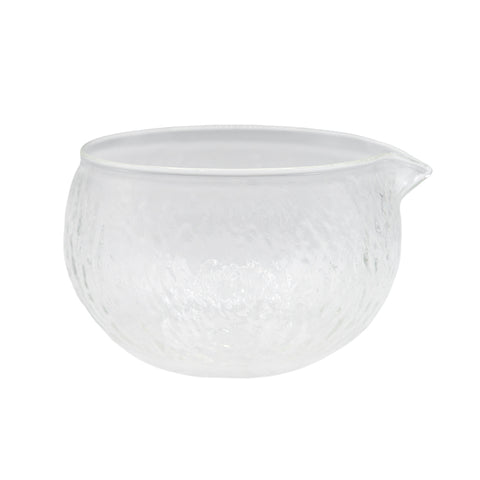 Textured Glass Matcha Bowl with Spout # 94714