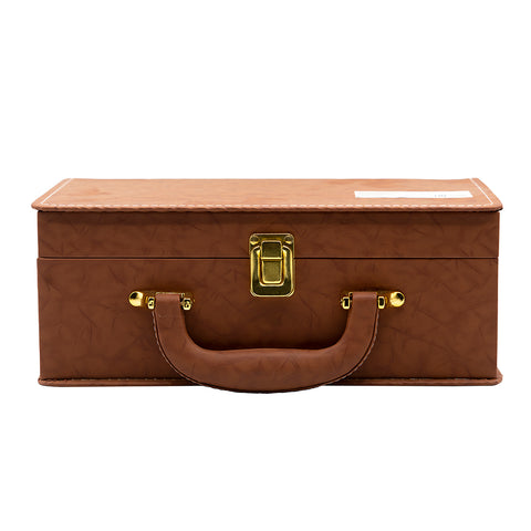 Porseleinen Reisset Theeset – 1 Theepot & 4 Kopjes in Draagtas