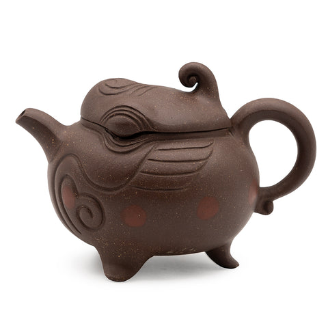 Yixing Teapot, Zisha Clay “Dragon Eye” Sculptural Form # 94720