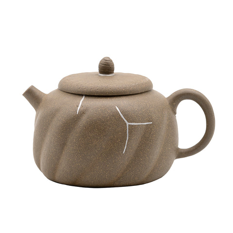 Yixing Teapot, Duanni Clay with Authentic Kintsugi Repair # 94721