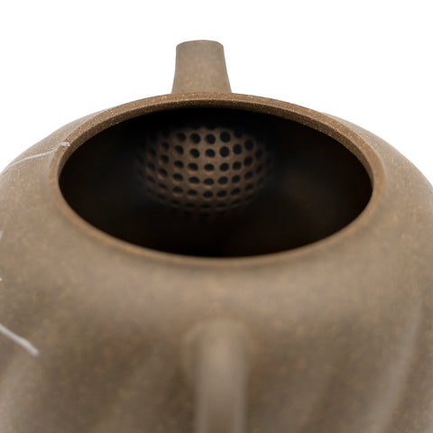 Yixing theepot, Duanni klei met authentieke Kintsugi reparatie # 94721