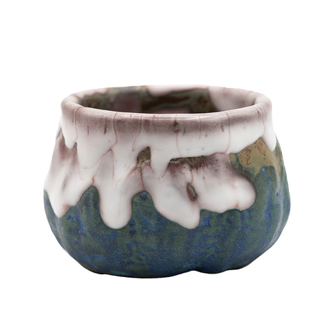 Multiglazed Ceramic Teacup # 94723