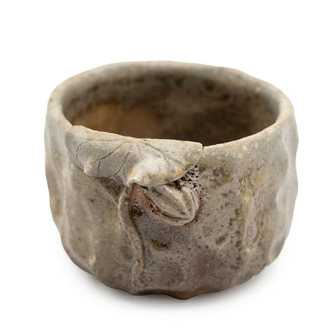 Handgemaakte theekom met bladdetail, Jingdezhen # 94726