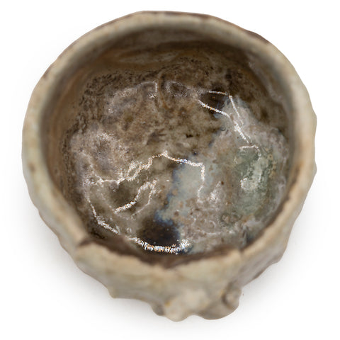 Handgemaakte theekom met bladdetail, Jingdezhen # 94726