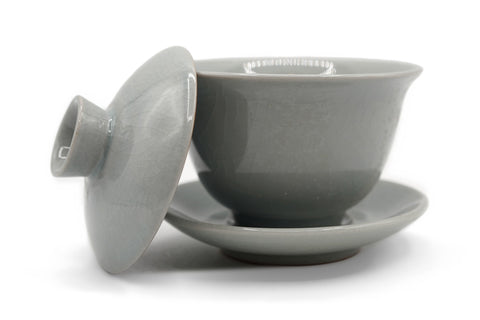 Crackle Glaze Ash Blue Gaiwan # 96117