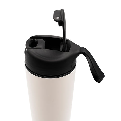 Classic White Travel Thermos with Strap # 94535