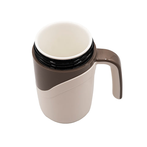 White Handle Thermos Mug # 94539