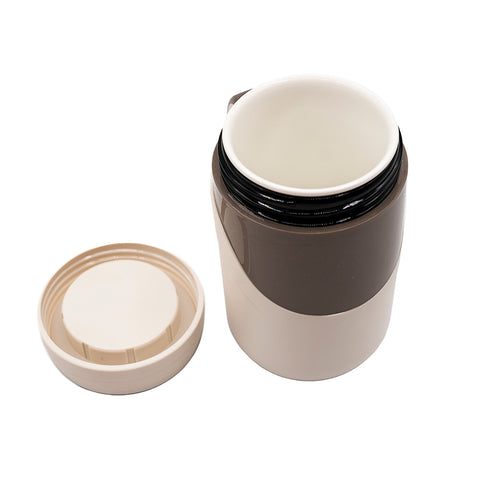 White Handle Thermos Mug # 94539