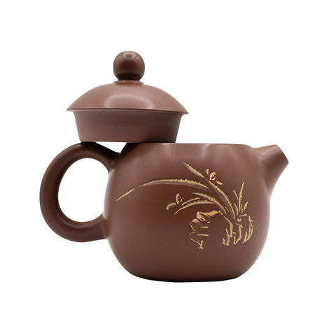 Petite théière œuf de dragon en argile Tao Nixing # 94525