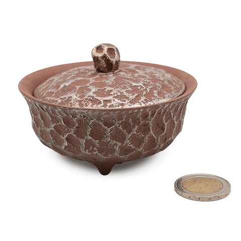 Gaiwan en argile rouge avec motif météore argenté # 94419