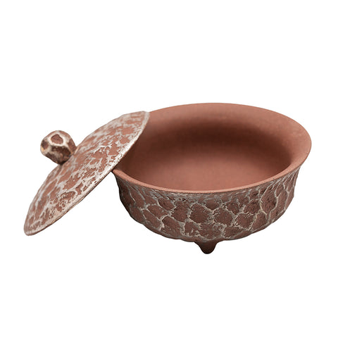 Gaiwan en argile rouge avec motif météore argenté # 94419