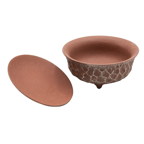 Gaiwan en argile rouge avec motif météore argenté # 94419