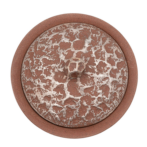 Gaiwan en argile rouge avec motif météore argenté # 94419