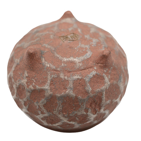 Red Clay Cup with Silver Meteor Pattern # 94426