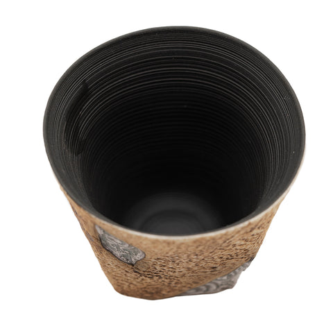 Wide-Rim Tea Cup with Auspicious Cloud Design # 94418