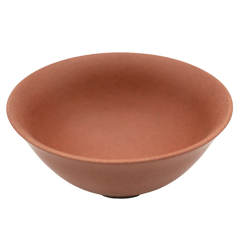 Gaiwan rouge émaillé avec bouton de couvercle en argent # 94428