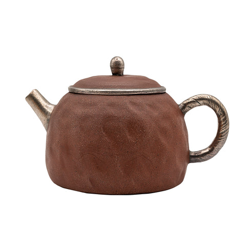 Red Clay Round Teapot # 94437