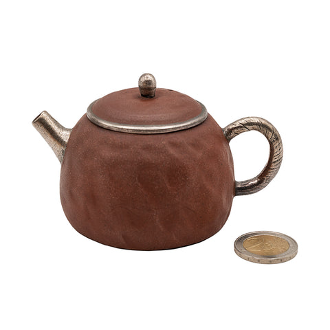 Théière ronde en argile rouge n° 94437