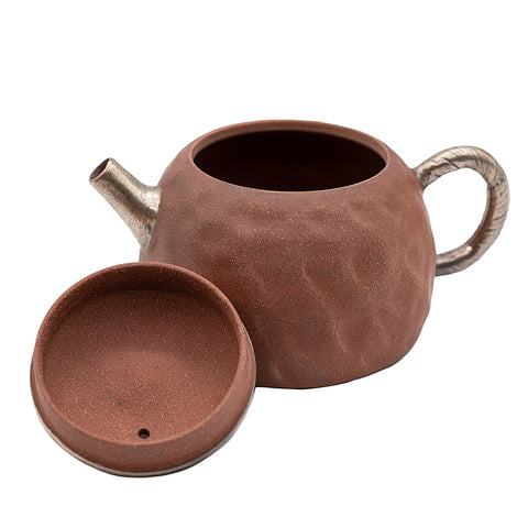 Théière ronde en argile rouge n° 94437