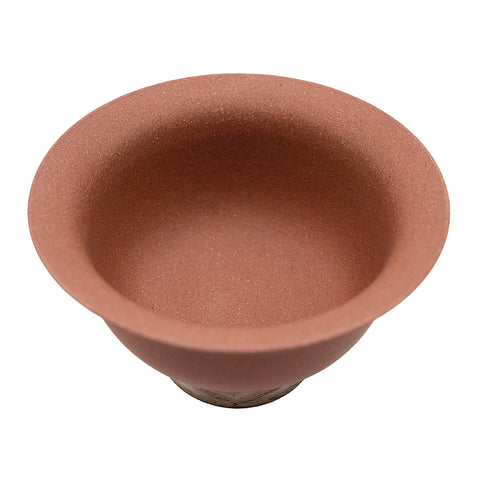 Roter Gaiwan mit silberfarbenem hohem Fuß # 94427