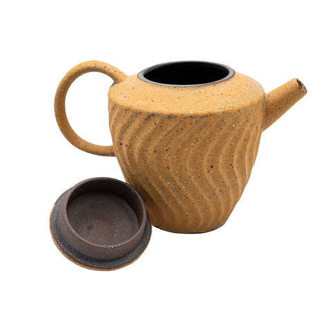 Théière spirale jaune mat # 94444