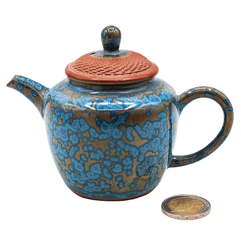 Jun Kiln Gesneden Theepot # 94407