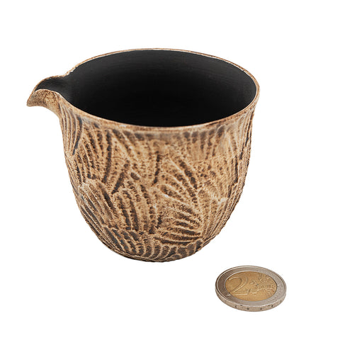 Pichet avec motif de plume de flamant # 94413