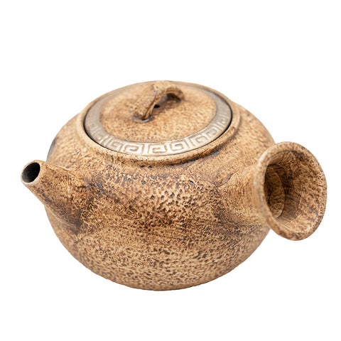 Side-Handle Teapot with Key-Fret Pattern # 94415