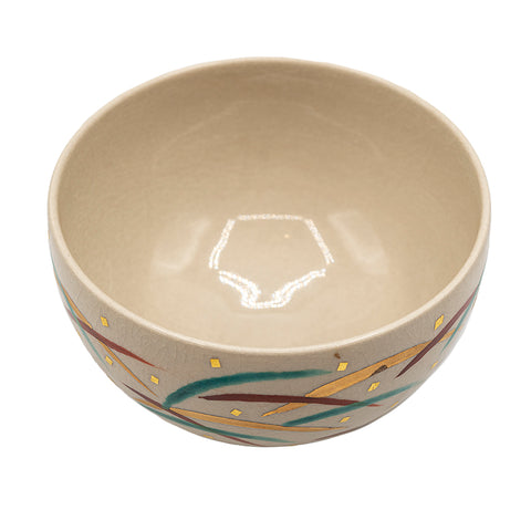 Japanse Matcha Chawan met Gouden Motief # 94759