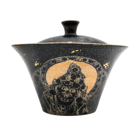 Gaiwan avec Caishen et design à bord évasé # 94447