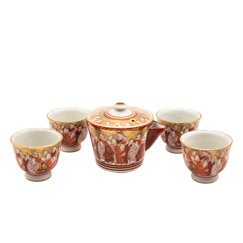 Set of antique teaware # 17399, porcelain (siboridashi 110 ml, 4 cup 30 ml.)