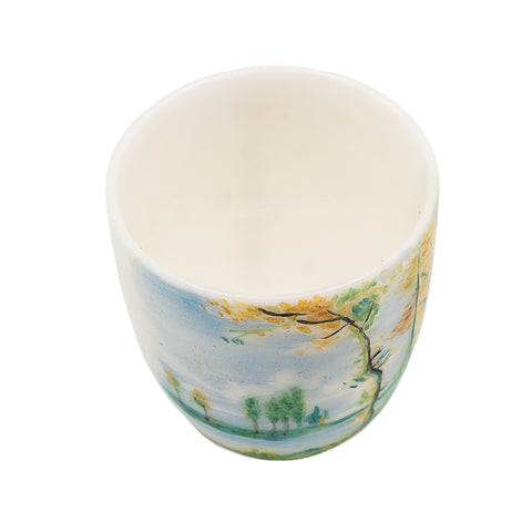 Hand-Painted Porcelain Cup # 94347