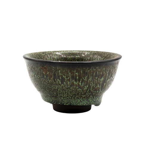 Tenmoku-Style Glazed Teacup # 94725
