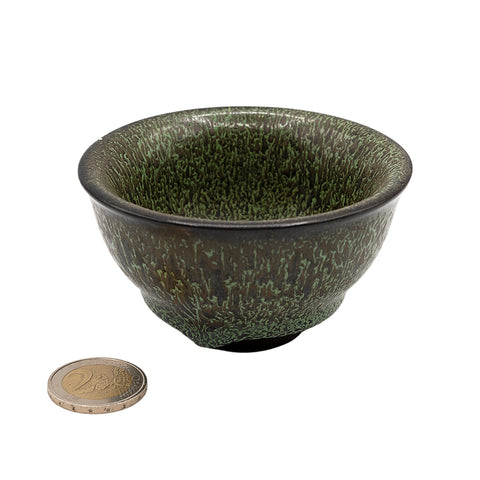 Tenmoku-Style Glazed Teacup # 94725