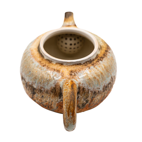 Woodfired Dehua Teapot with Ash Glaze # 95013