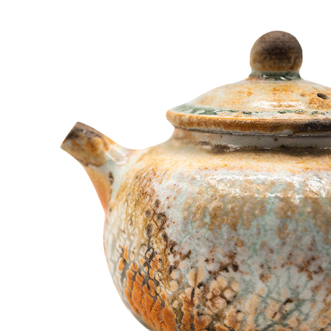 Woodfired Dehua Teapot with Ash Glaze # 95013