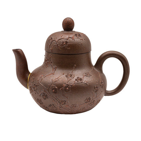 Woodfired Yixing Teapot “Chrysanthemum Garden” # 95017