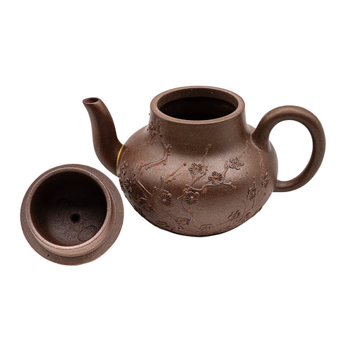 Woodfired Yixing Teapot “Chrysanthemum Garden” # 95017